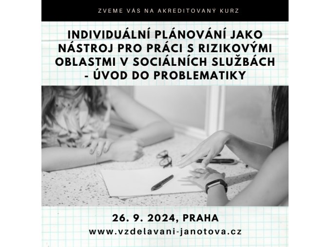 Kurz individuální plánování září 2024 Praha