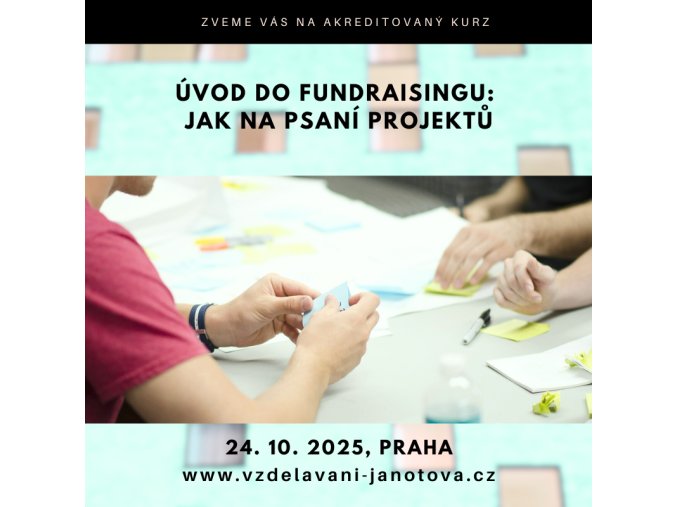 Kurz Úvod do fundraisingu 2025 Praha
