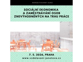 Kurz Sociální ekonomika a zaměstnávání 2026 Praha