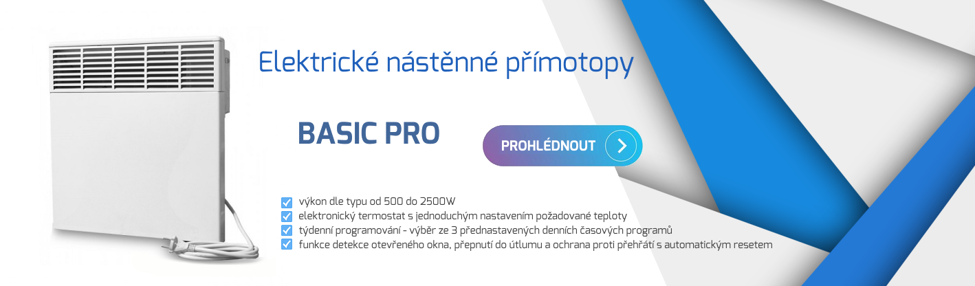 Elektrické přímotopy BASIC PRO