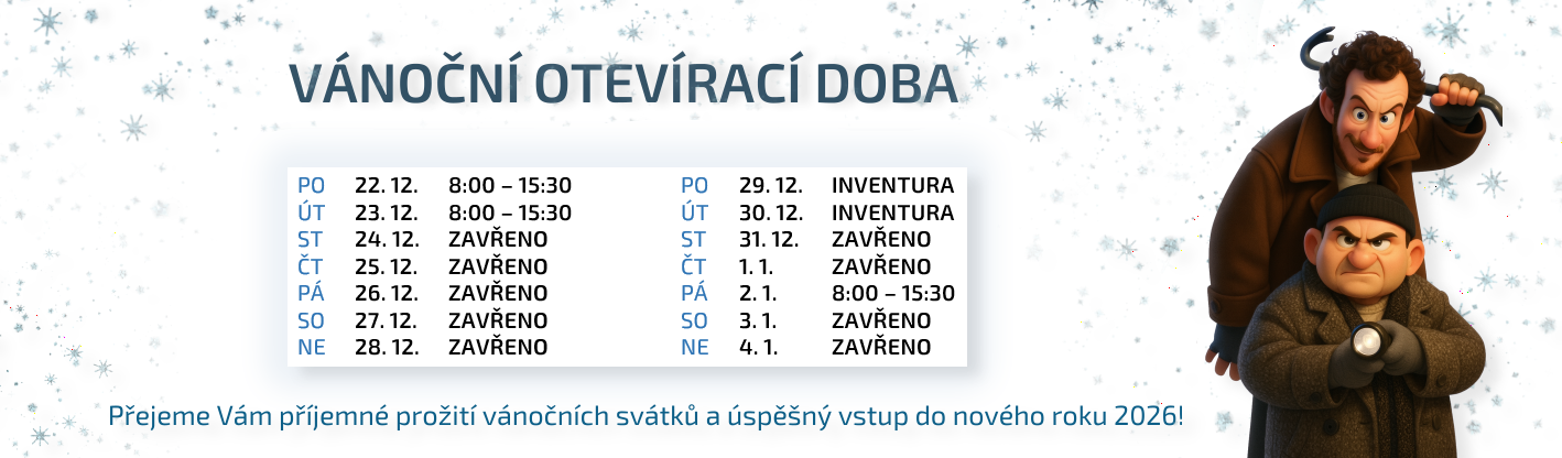 Vánoční otevírací doba 2025