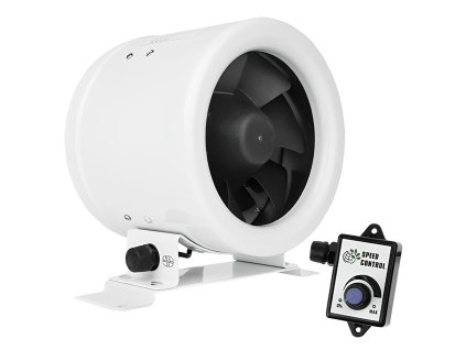 potrubni ventilator dalap mf 150 ec s uspornym motorem a regulatorem otacek