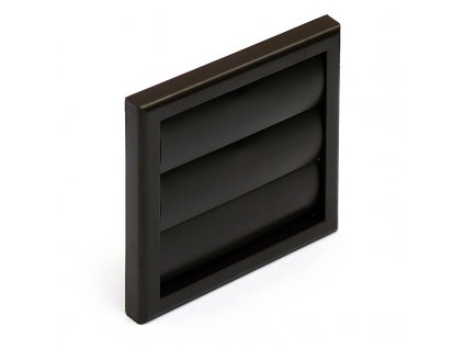 Ventilační mřížka se žaluzií 154x154 mm MV100J hnědá
