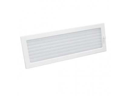 Krbová mřížka se žaluzií LKM 170x490 bílá