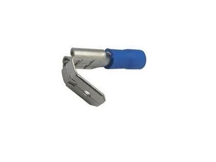 Faston-rozvaděč 6,3 mm modrý pro kabel 1,5-2,5mm2