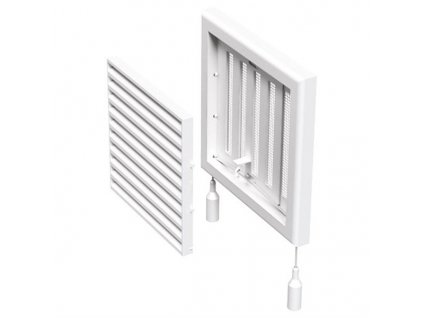 Ventilační mřížka s regulací 154x154 mm MV100 Rs