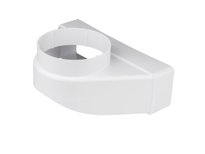 Redukce ohlá z průměru 100 na kanál 204x60/90 PVC 821