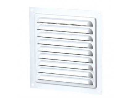 Ventilační mřížka kovová 150x150 mm MVM150s kov-bílá
