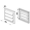 Ventilační mřížka se žaluzií GR 350x350 mm