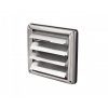 Ventilační mřížka nerez se žaluzií a přírubou  100 mm MVM100VJN