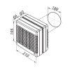 Ventilátor Vents 150 MAO1 okenní