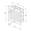 Ventilační mřížka VM 150x150 B bílá s rámečkem
