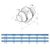 Potrubní ventilátor Vents TT 125S vyšší výkon