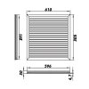 Ventilační mřížka NHN 600x300