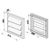 Ventilační mřížka se žaluzií GR 500x400 mm