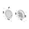 Ventilační mřížka s regulací 100 mm MV 100bVR hnědá