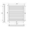 Ventilační mřížka WDP 250x200 extrudovaný hliník, bílá