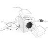 POWERCUBE zásuvka rozbočovač 4x240V  plus  2xUSB, 1.5 m, šedá