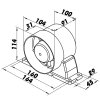 Potrubní ventilátor Vents 125 VKO K  - s držákem