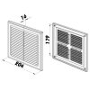 Ventilační mřížka 204x204 mm MV150s