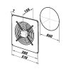 Ventilátor průmyslový Vents OV 2E 250 - průměr 260mm