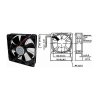 ventilator 12V 120x120x25mm 2300