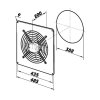 Ventilátor průmyslový Vents OV 4E 350 - průměr 388mm