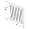 Ventilační mřížka VM 200x300 K bílá