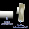 pvc redukce 90 z kulateho na hranate potrubi 150mm 204x60mm pouziti