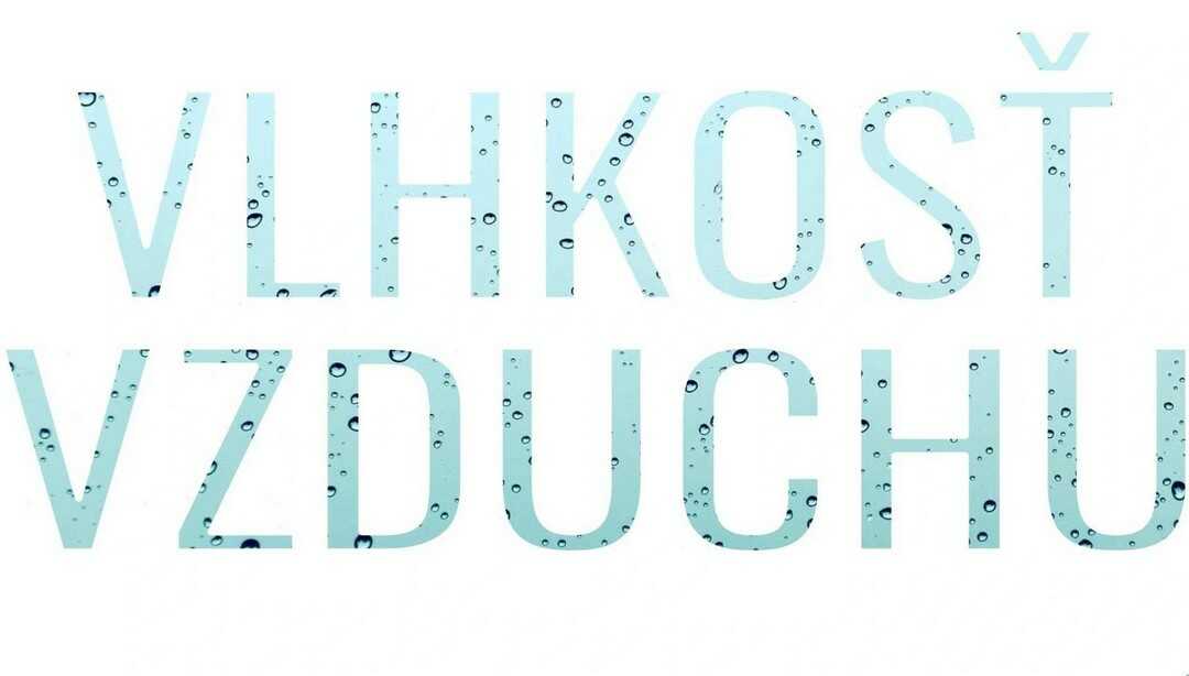 Vlhkosť vzduchu v interiéri