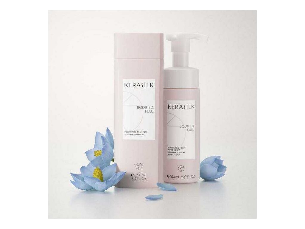 Jemne čistiaci šampón na zväčšenie objemu vlasov Kerasilk Volumizing