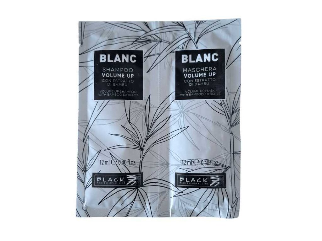 Šampón a maska pre objem jemných vlasov Black Blanc Black Professional vzorka