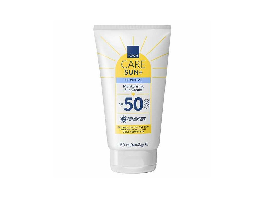 Pleťový krém na opaľovanie s OF50 pre citlivú pleť AVON