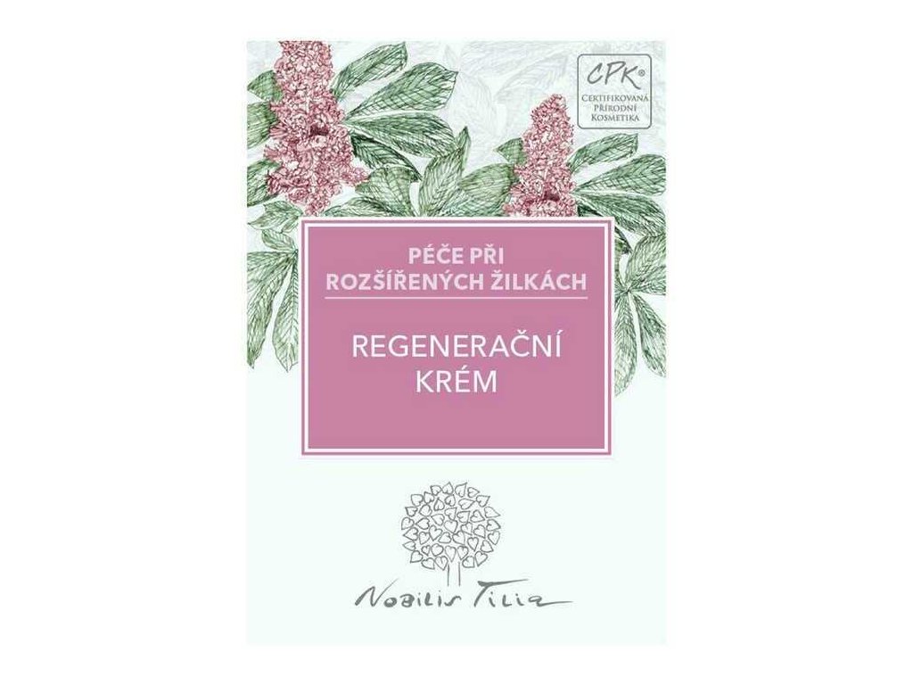 Regeneračný krém na rozšírené žilky Nobilis Tilia vzorka