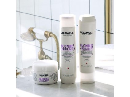 Šampón a kondicionér pre blond vlasy Goldwell Blondes & Highlights