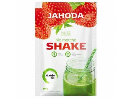 BIO Matcha jahodový shake