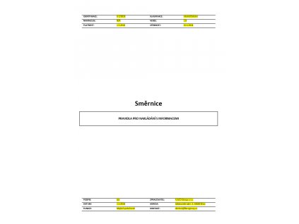 Smernice pro nakládání s informacemi