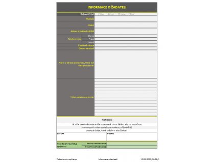 Požadavek subjektu na přístup