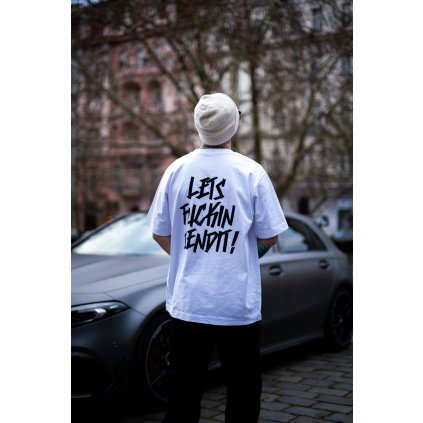 Triko Lets f*ckin send it! WHITE EDITION