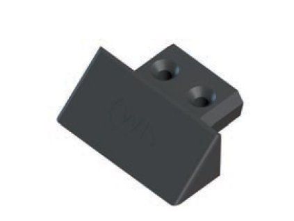 koncovka listy upevnovaci 60x20mm cerna