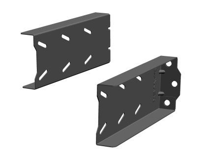 drzak bedny horizontalni 340 mm cerny lak
