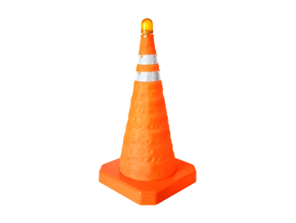 3902 collapsible traffic cone with led flashing light
