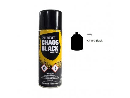 W40K.cz Citadel Spray Chaos Black Spray