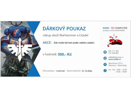 Dárkový poukaz - 500 Kč