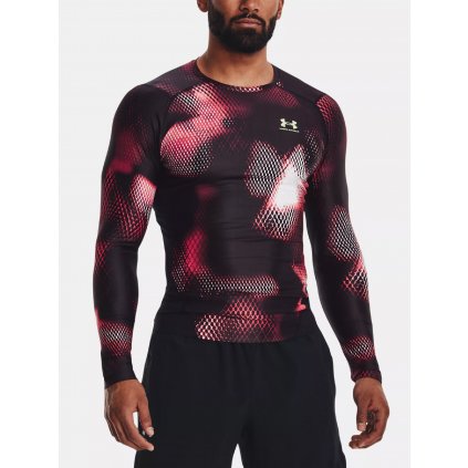 T-shirt Under Armour UA IsoChill Prtd Comp LS-BLK