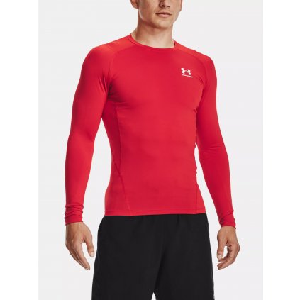 Kompresné tričko Under Armour HG Armour Comp LS-RED