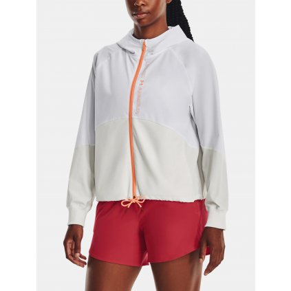 Jacket Under Armour Woven FZ Jacket-WHT