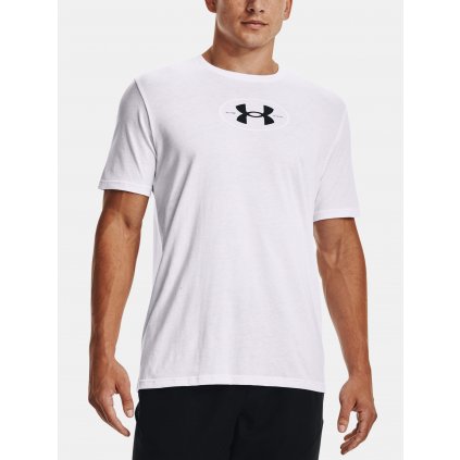 Tričko Under Armour UA REPEAT BRANDED SS-WHT