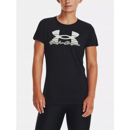 Tričko Under Armour UA Tech Solid Script SSC-BLK