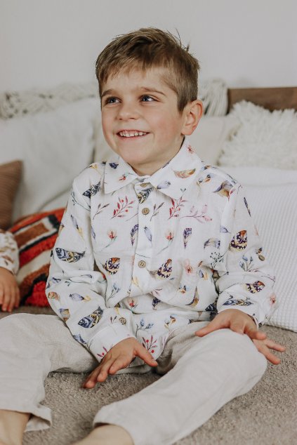 Detská mušelínová košieľka/body
